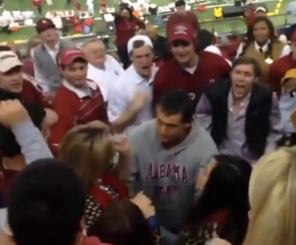 Flying Alabama Fan Attacks O.U. Student [VIDEO]