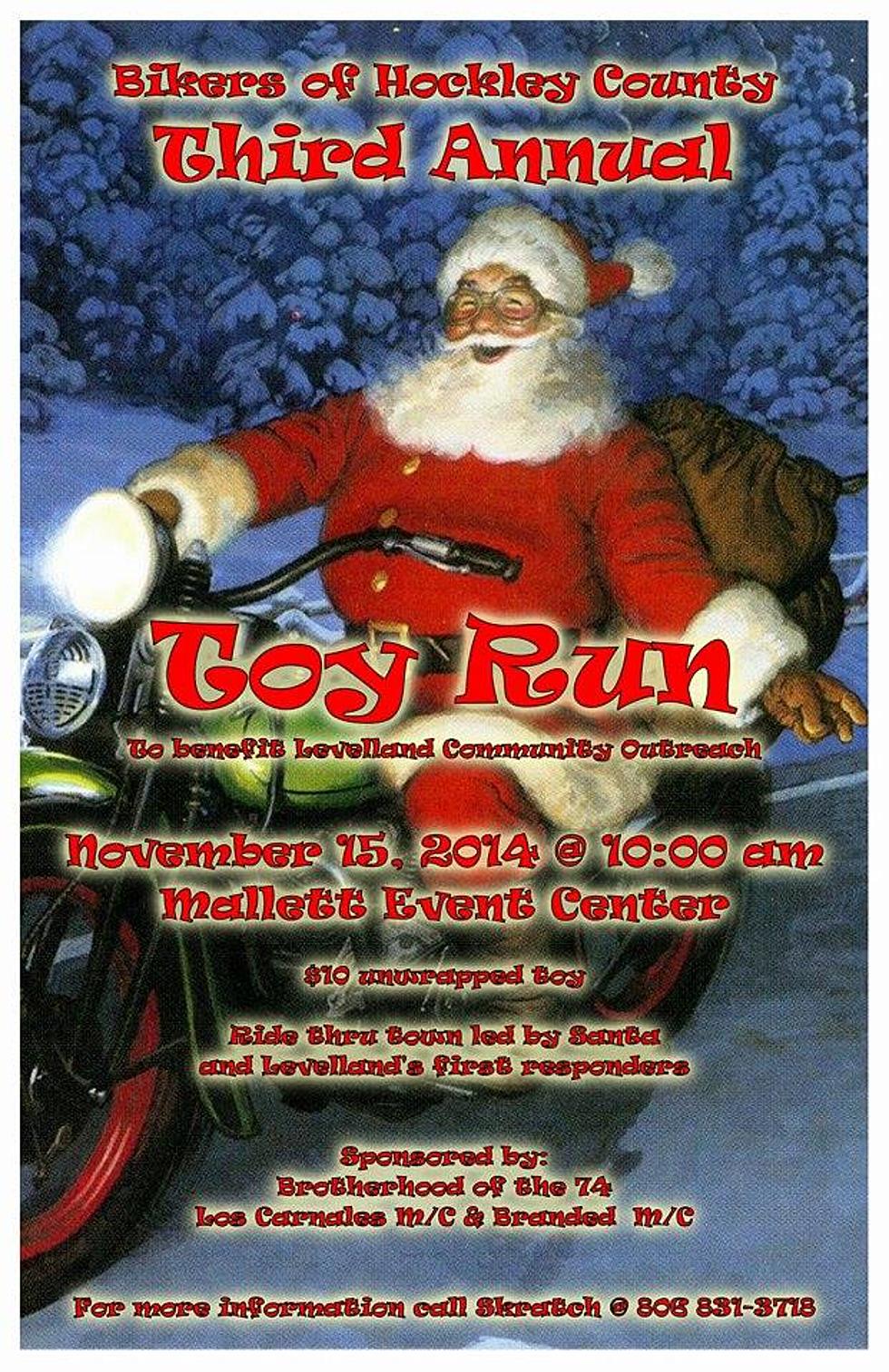 3rd Annual Bikers Of Hockley County Toy Run Rumbles Through Levelland This Weekend