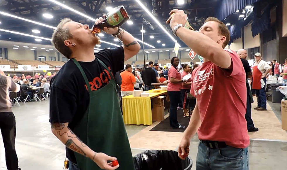 Watch E Lose a Disgusting & Epic Maple Syrup Drinking Contest in Lubbock