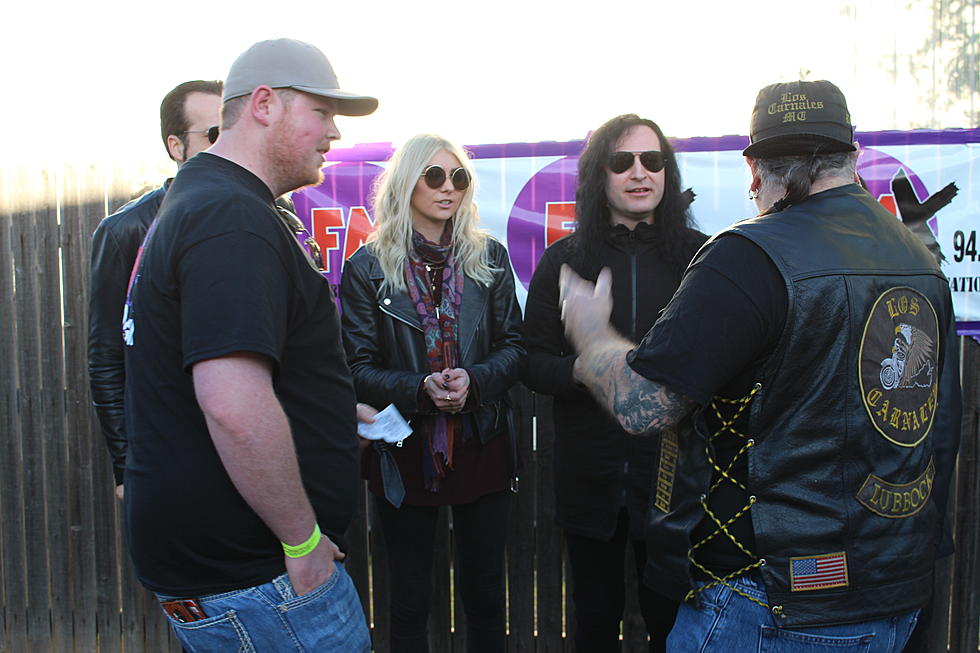 The Pretty Reckless Hang Out Backstage With Fans in Lubbock
