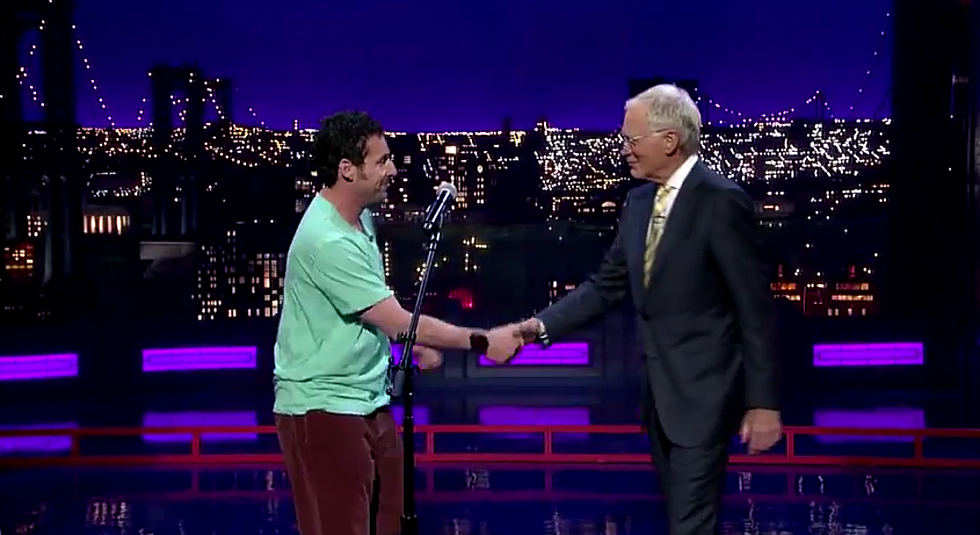 Adam Sandler Gives David Letterman a Musical Sendoff [NSFW]