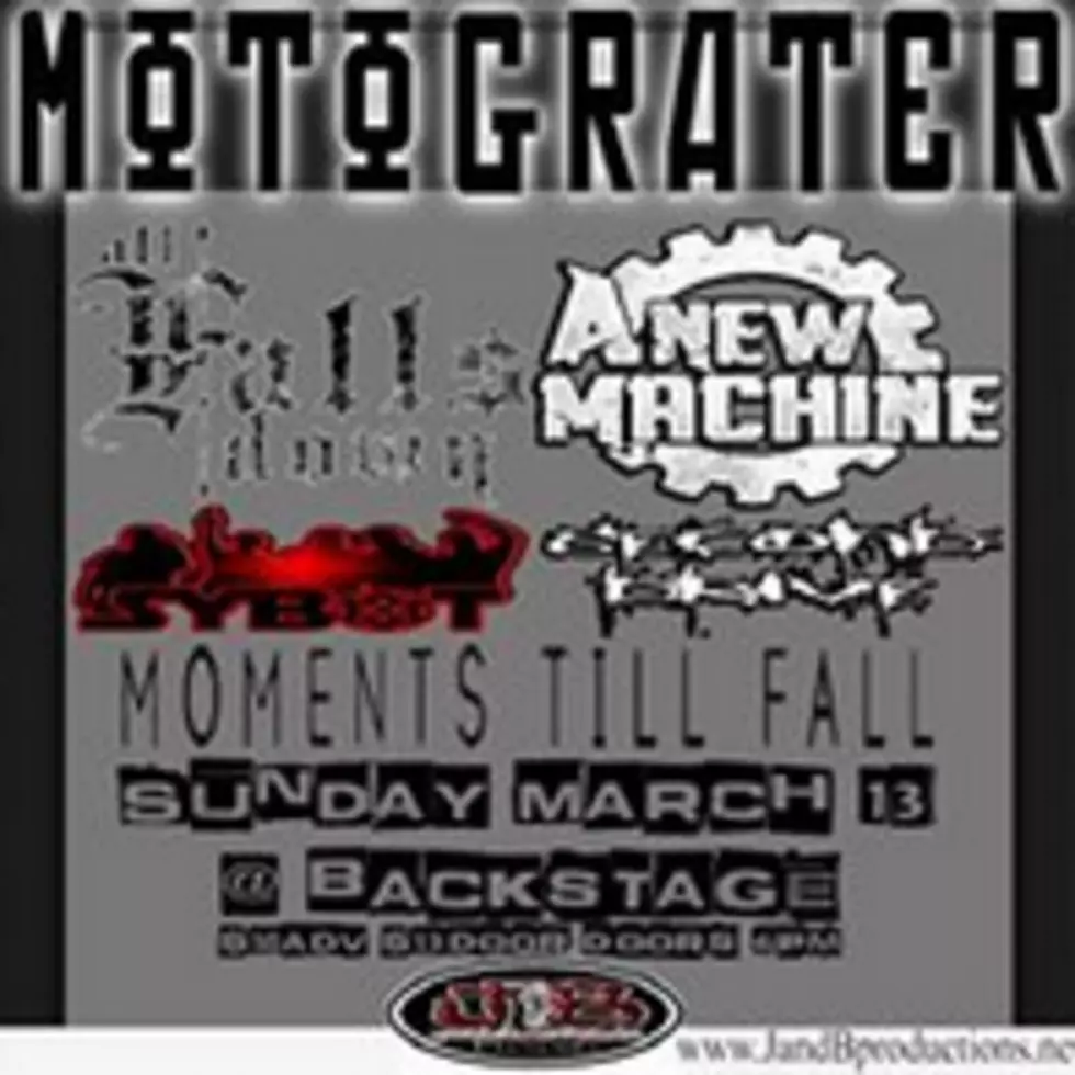 Motograter to Rock Lubbock Sunday Night, March 13