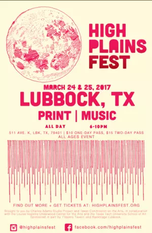 Print and Music At The High Plains Fest March 24-25
