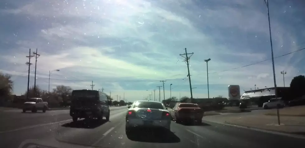 Idiot Lubbock Driver Caught On Tape [NSFW]