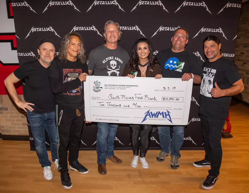 Metallica Make Large Donation to South Plains Food Bank