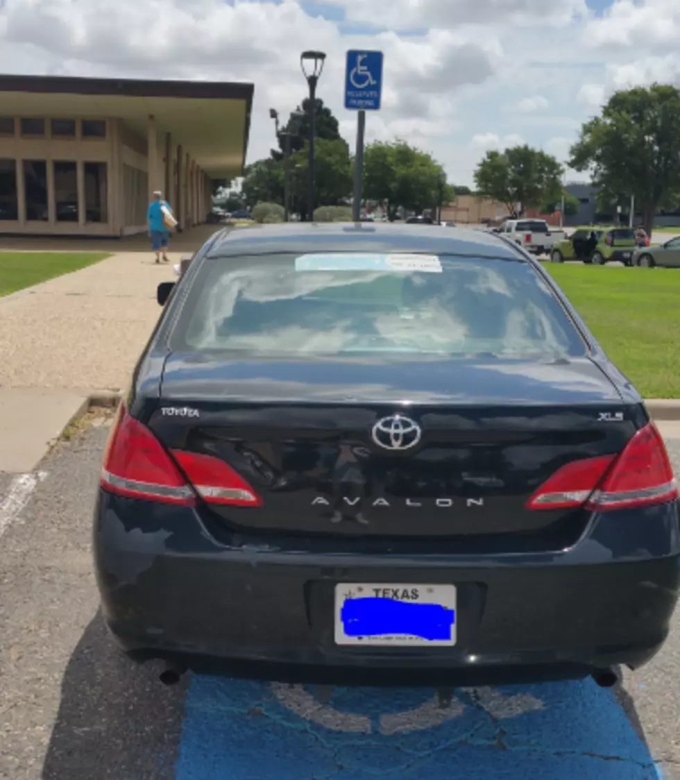 Security Jerk Takes Handicap Parking Space at a Library in Lubbock
