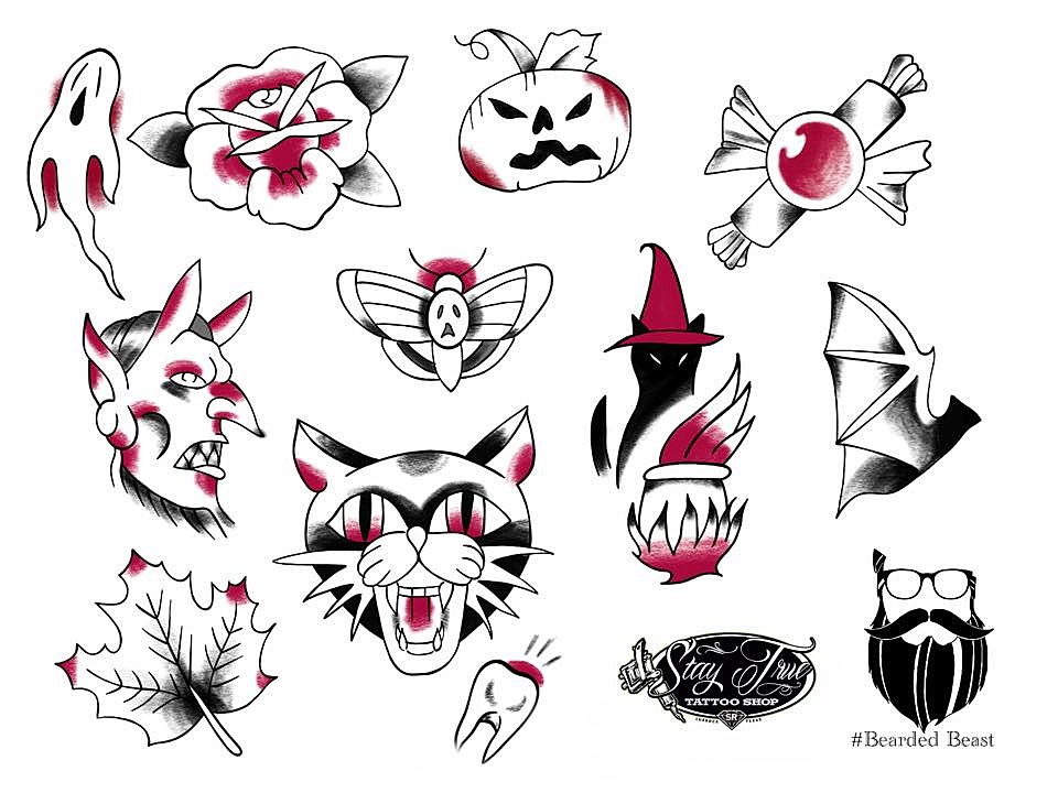 Buy FRIDAY THE 13TH Traditional Tattoo Flash Sheet Online in India  Etsy