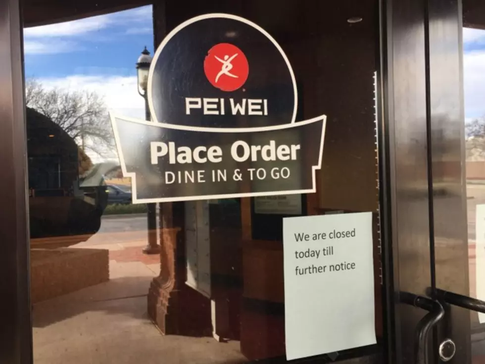 Pei Wei in Lubbock to Reopen Friday, Says General Manager