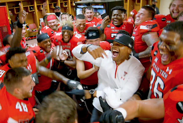 Video: Texas Tech Football Turns It Up in the Locker Room After Beating West Virginia