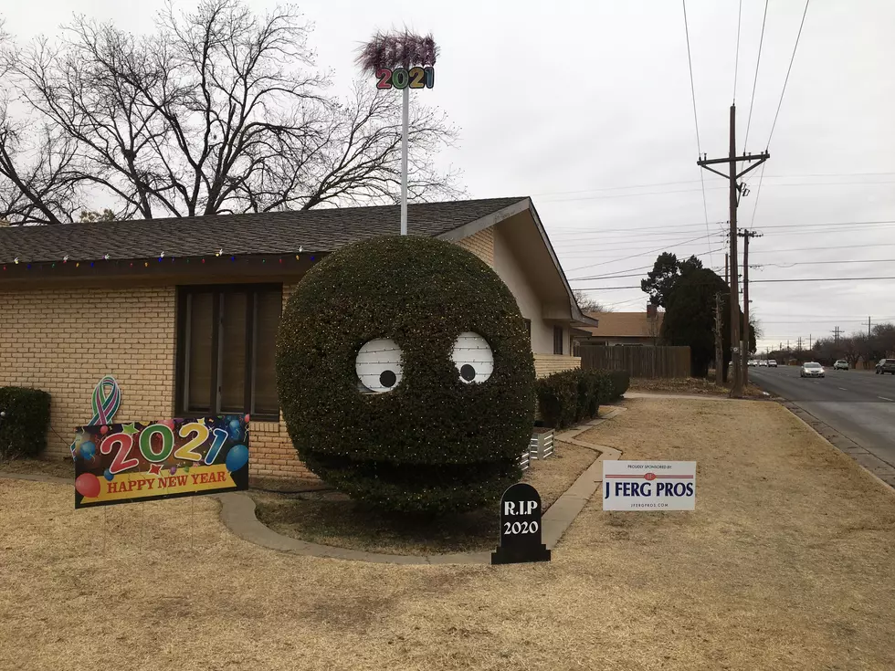 Lubbock’s Smiling Bush Gets Transformed Into New Year’s Eve Ball
