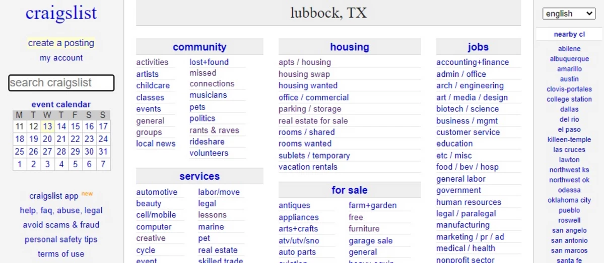 Lubbock's Craigslist Is a Dumpster Fire of Skankiness