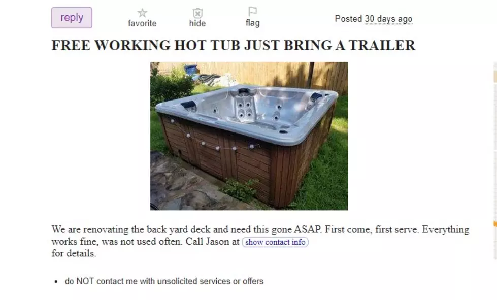Anybody in Lubbock Want a Free Hot Tub?