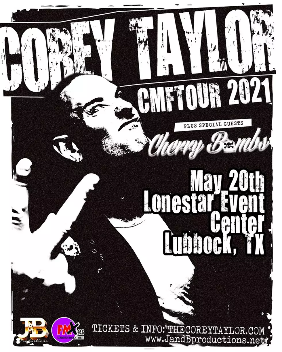 Corey Taylor to Break Concert Dry Spell in Lubbock ***UPDATE 2***