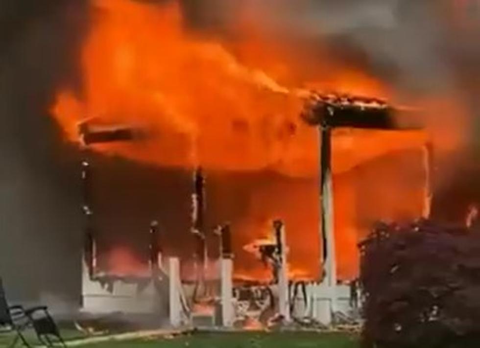 Video: Woman Sets Her House On Fire, Watches It Burn From the Front Yard