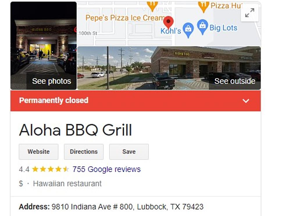 Is Aloha BBQ Grill in Lubbock Permanently Closed, or Is This Just a Bad Dream?