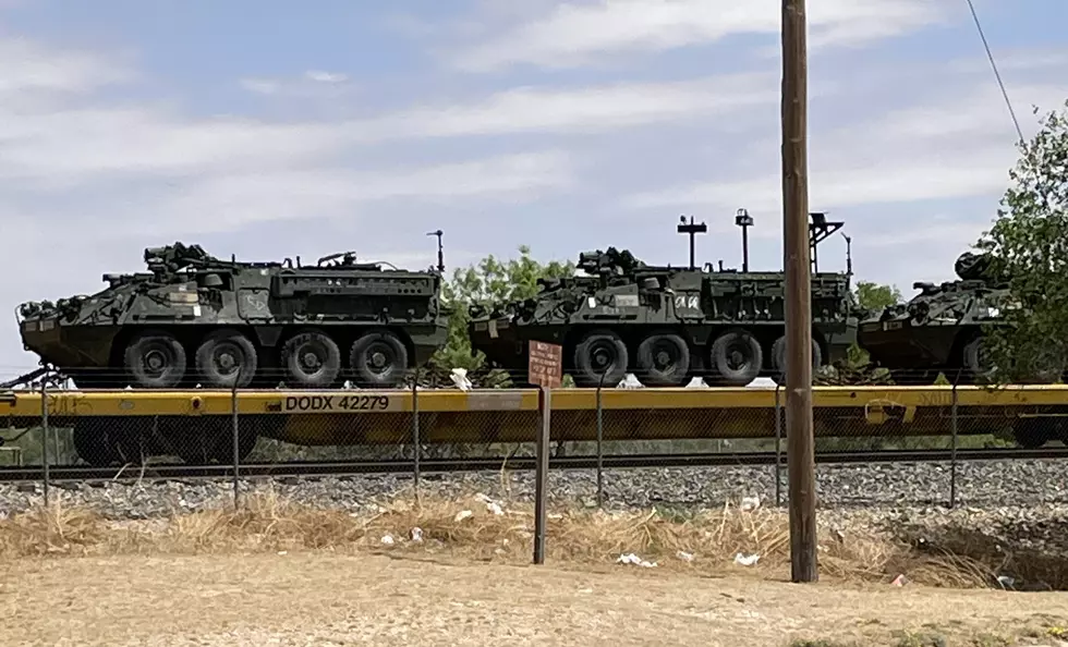 Another Huge Military Convoy Makes Its Way Through Lubbock