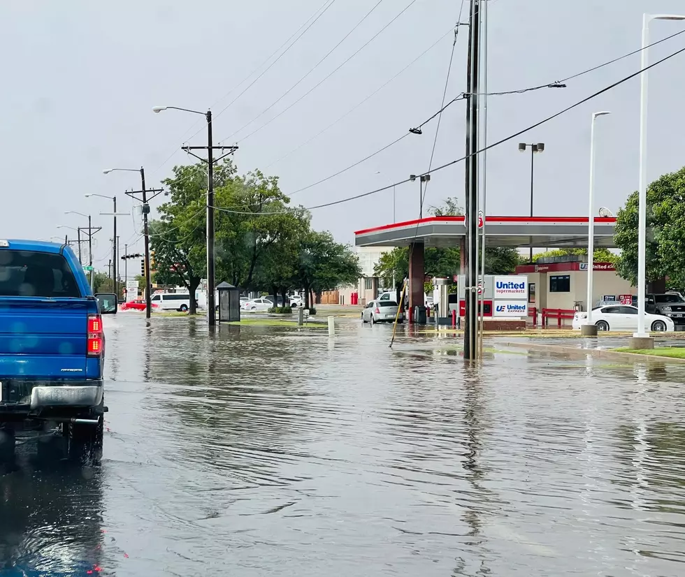 Flooding On Lubbock’s 50th Street In Pictures