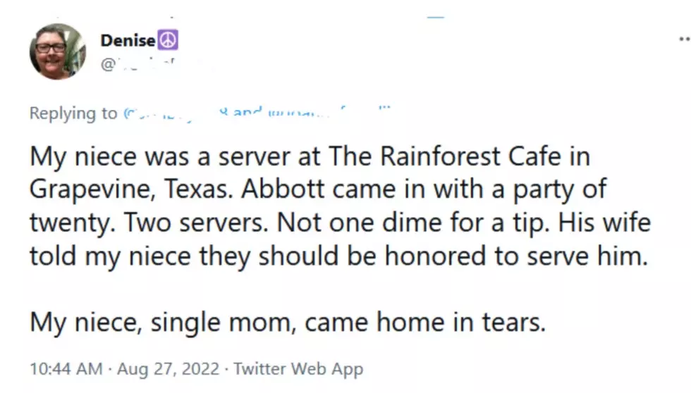 Update: Greg Abbott Refutes Allegation That He Didn&#8217;t Tip Texas Servers