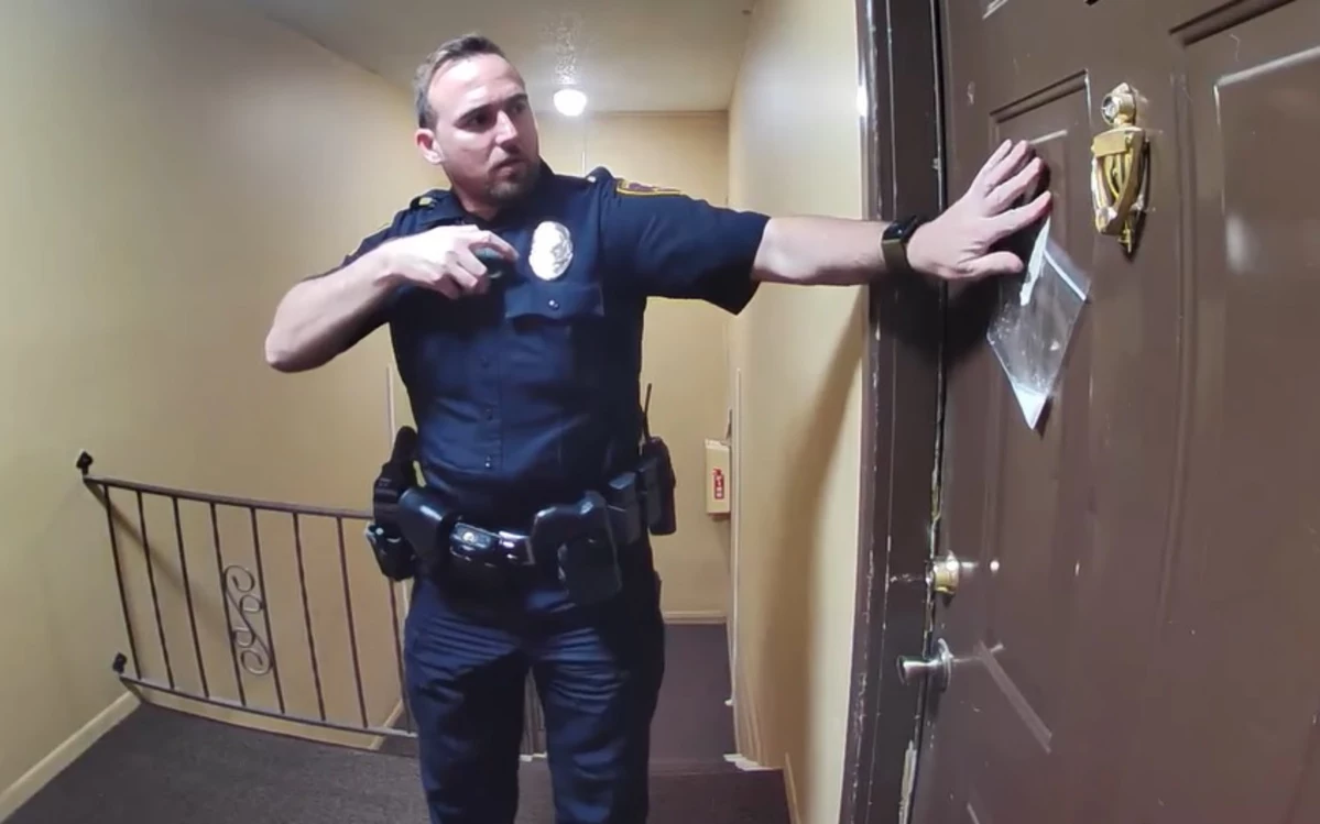 Why Did a Lubbock Police Officer Tape a Bag of Milk to a Door?