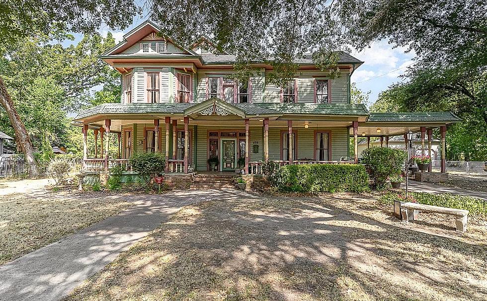 Stunning Antique Texas Home For Sale Has Unexpected Bright & Bold Interior