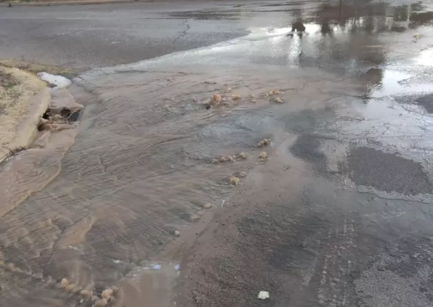 VIDEO: Busted Water Line Under Lubbock Street Gives Sketch Vibes