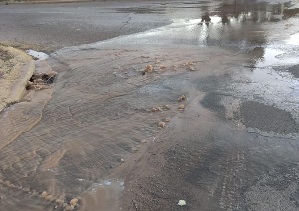 VIDEO: Busted Water Line Under Lubbock Street Gives Sketchy Vibes