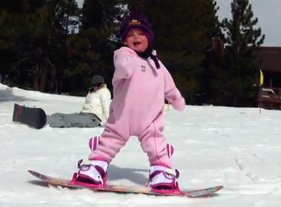 One-Year-Old Snowboarder [VIDEO]