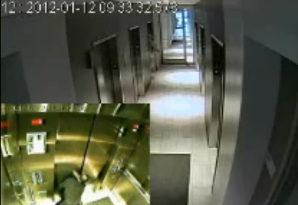 Man Accidently Leaves His Dog Outside of the Elevator While He is Still Holding the Leash [VIDEO]