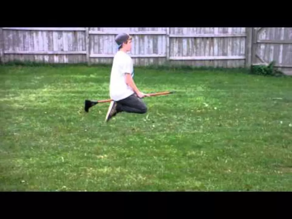 Kid Flying on a Broomstick [VIDEO]