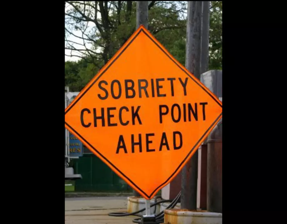 Weekend DWI Checkpoint Results