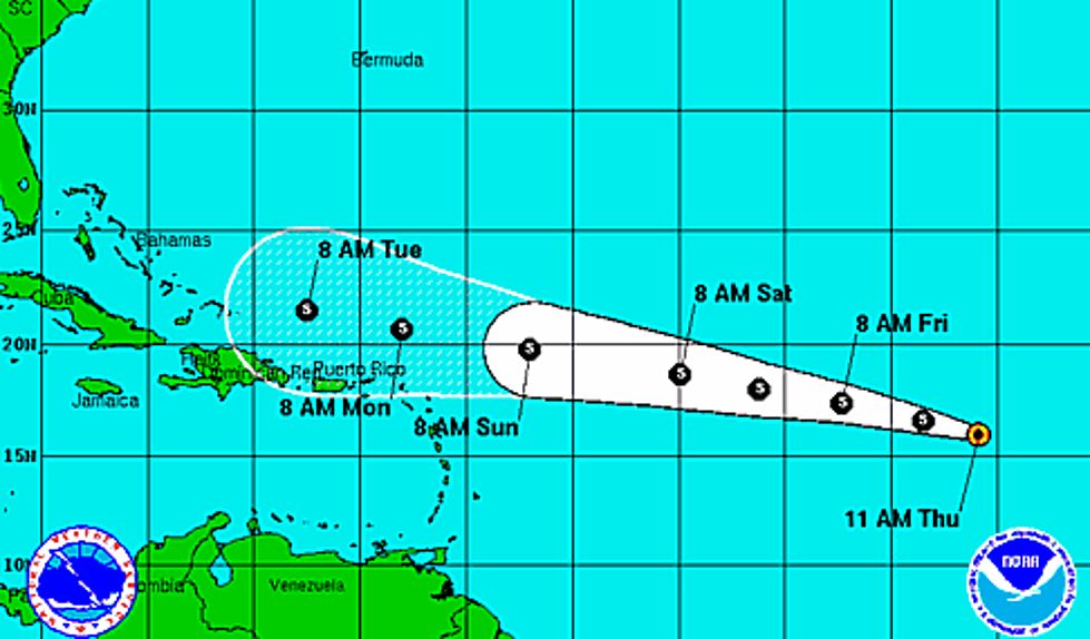 Tropical Storm Dorian Track