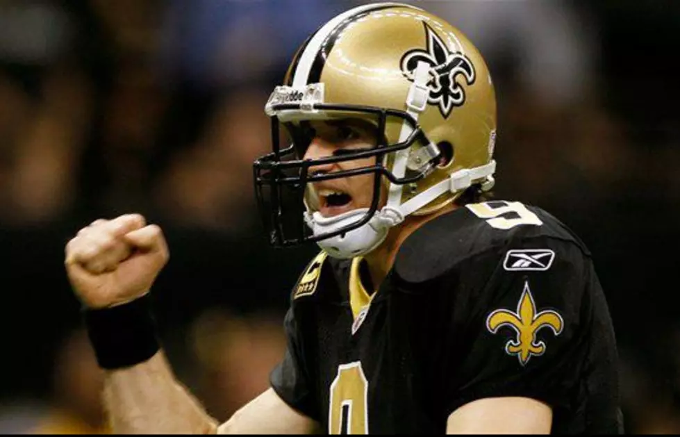 Drew Brees Slides Slippery Slide Style Without the Slide [VIDEO]
