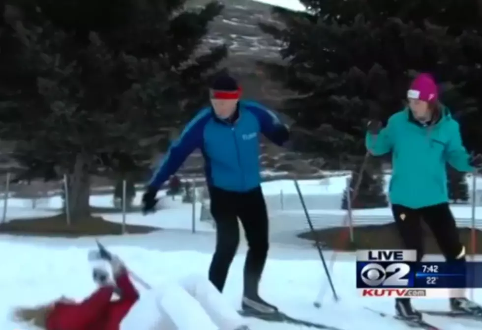 Reporter Faints Then Finishes Interview  [VIDEO]