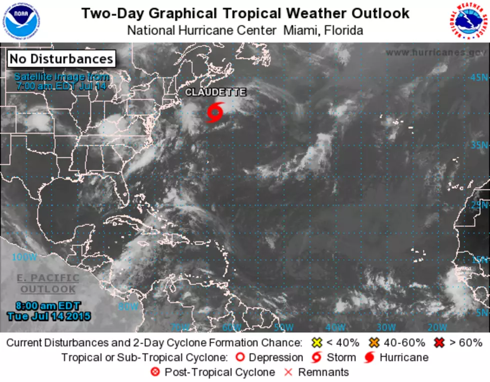 Very Weak Tropical Storm &#8216;Claudette&#8217; Expected to Dissapate