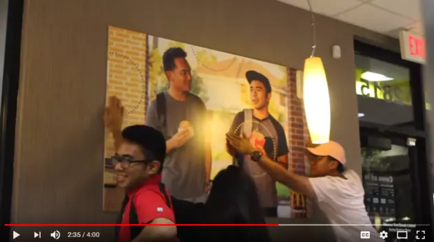 Two Guys Put Up A Poster Of Themselves In A McDonald&#8217;s [WATCH]
