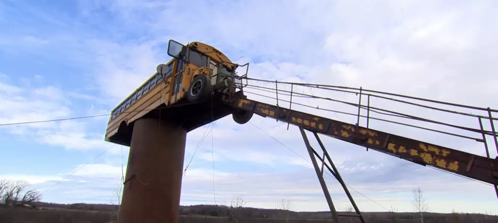 Beautiful Genius Creates School Bus Deer Stand