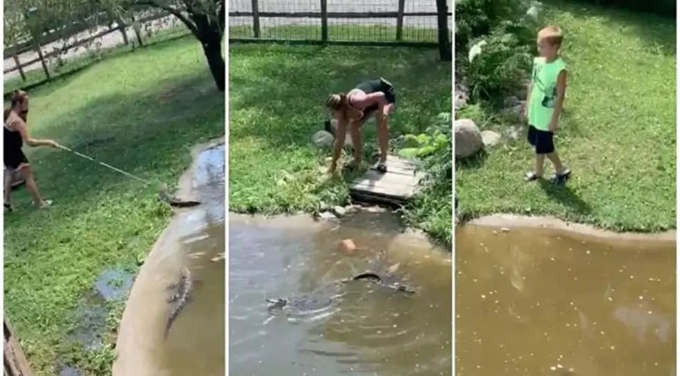 [WATCH] Mother And Son Jump Into Gator Pit To Retrieve Wallet