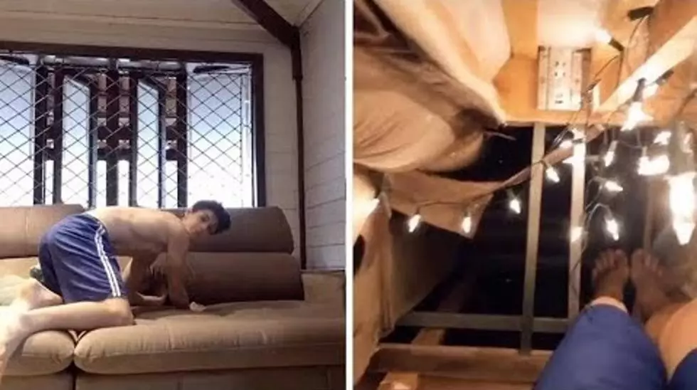 [WATCH] A Teen Made A Secret Lair Inside His Couch