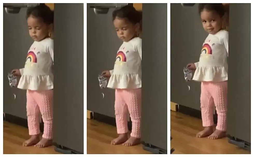 [WATCH] Little Girl Plays Asleep When Caught Sneaking Snacks