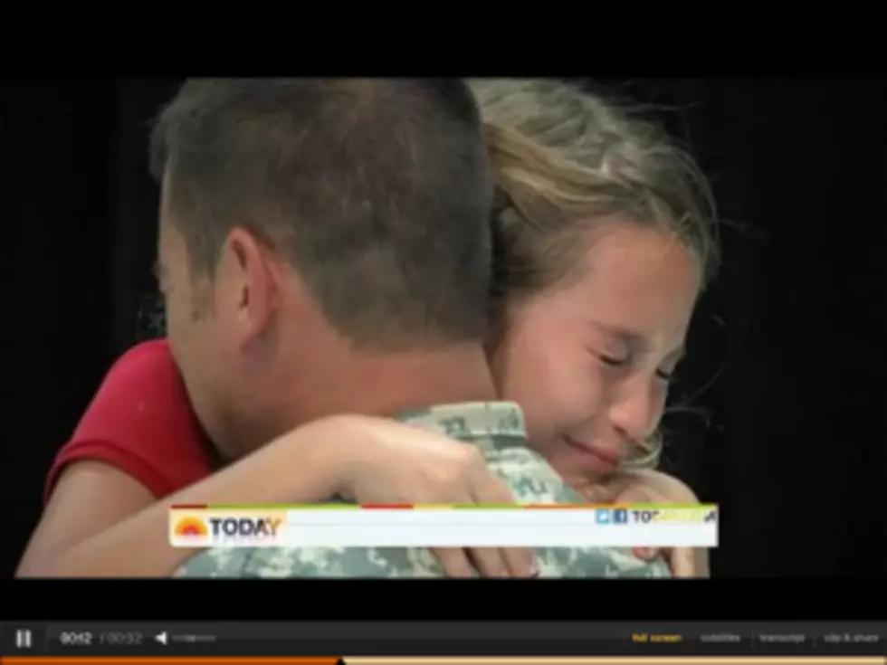 Daughter Cries When Dad Returns Home [VIDEO]