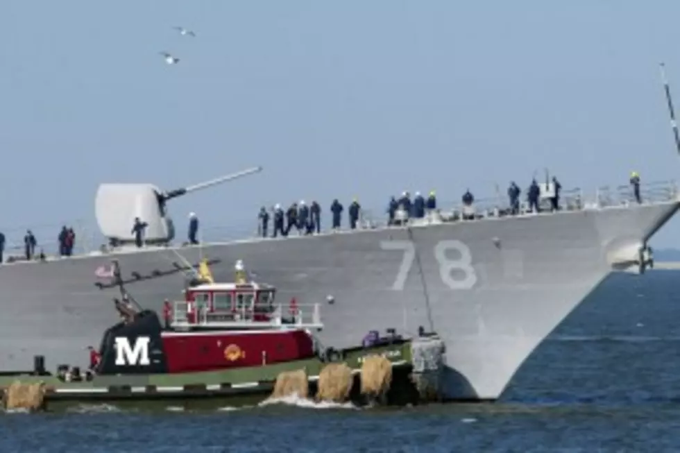 U.S. Navy Destroyer Collides with Oil Tanker