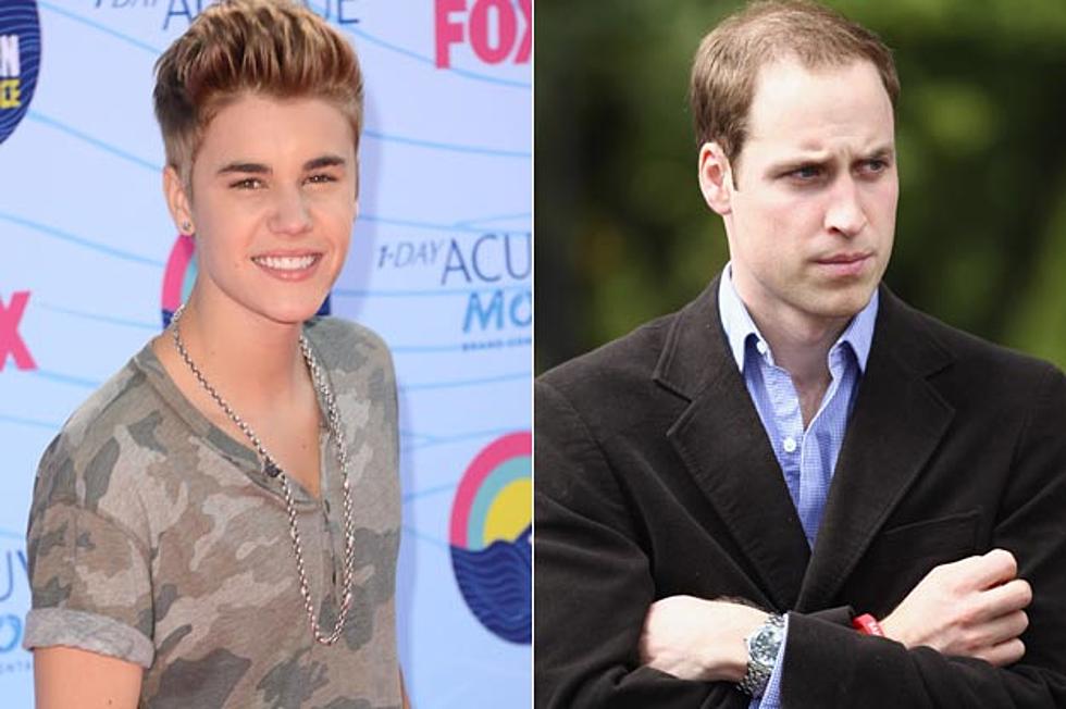 Justin Bieber Talks Smack About Prince William’s Hair