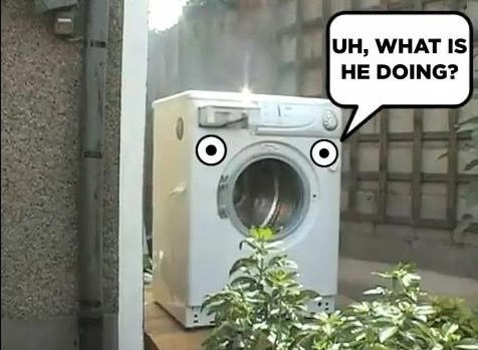 A Washing Machine Self Destructs