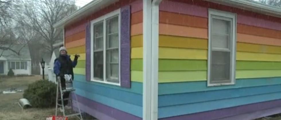 House Painted Rainbow Colors Across The Street From The Westboro Baptist Church [PICTURES / VIDEO]