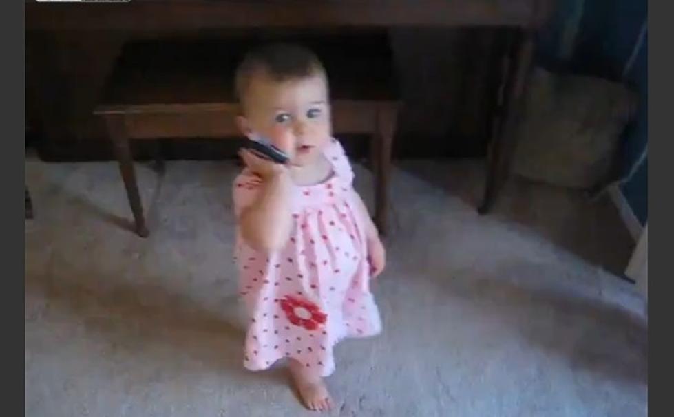 Adorable Baby Babbles Through An Entire Conversation With Her Dad [VIDEO]
