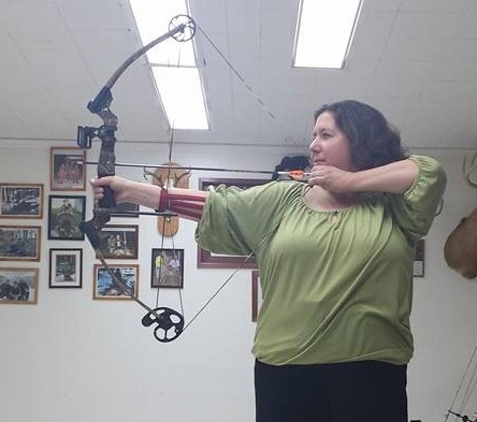 Somebody Let Heather Davis Play With A Bow + Arrow?! [PICTURES / VIDEO]