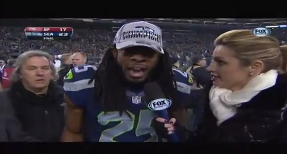Richard Sherman Goes Off On A Rant About Michael Crabtree, Terrifies Erin Andrews [VIDEO]