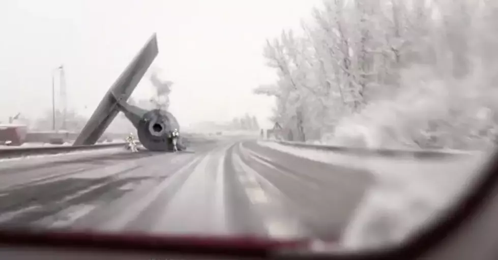 Star Wars Tie-Fighter Crashes On Road &#8212; Stormtroopers Wait For Assistance [VIDEO]