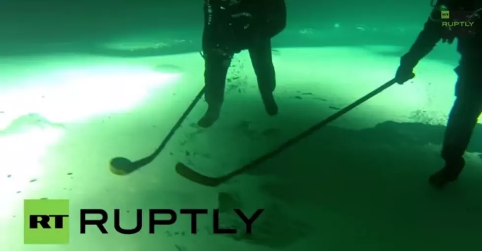 Upside Down Hockey Below Ice Will Mess With Your Mind [VIDEO]