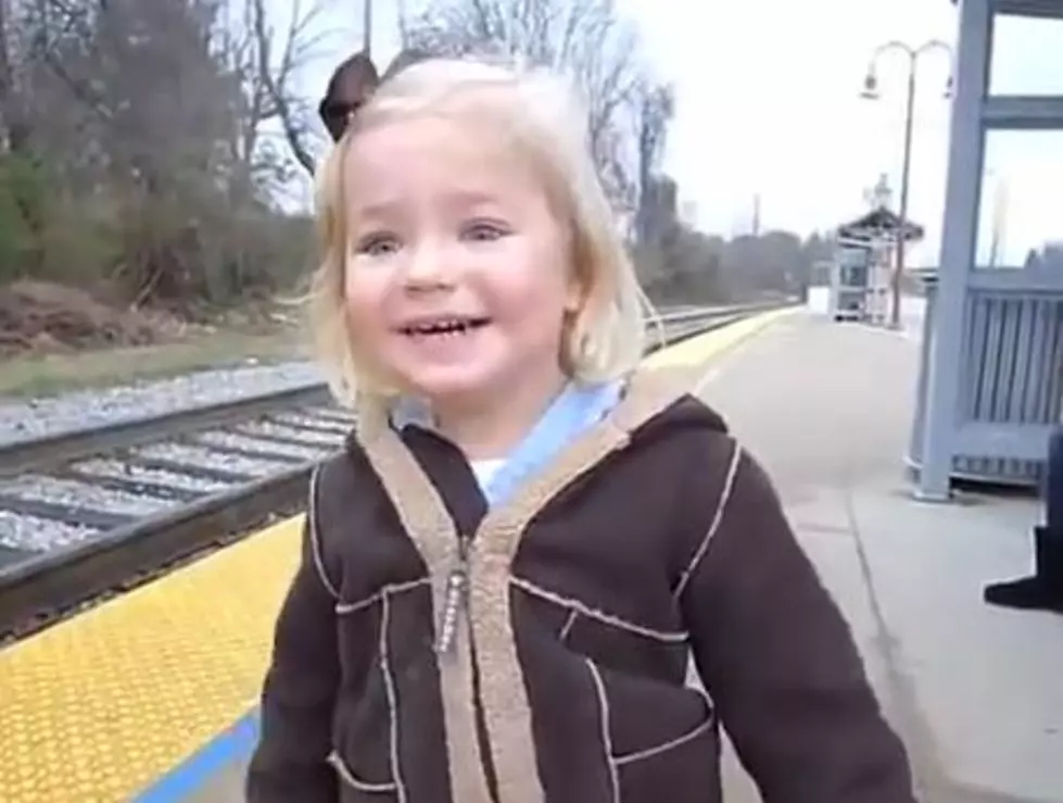 This Sweet Little Girl Sees a Train for the First Time [VIDEO]